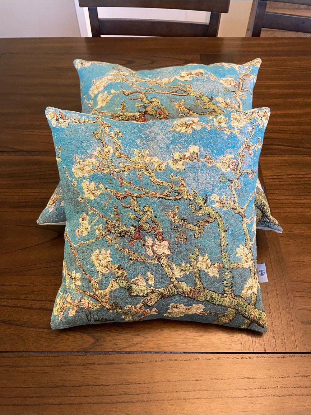 Vincent Van Gogh Almond Blossom Tapestry Decorative Pillows - Set of 2